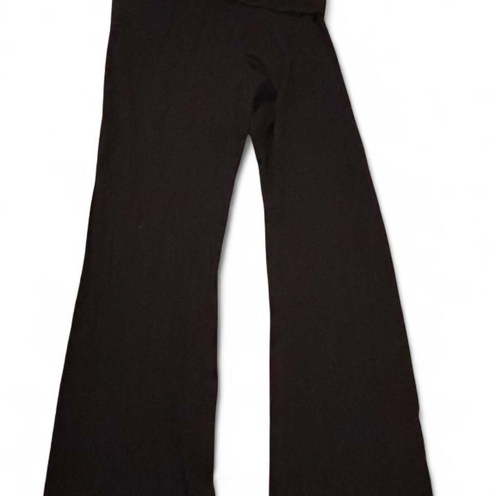 Victoria's Secret Flare Pants Size XL Black Ribbed